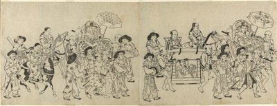 Ankunft der koreanischen Botschaft in Edo von Torii Kiyonobu I