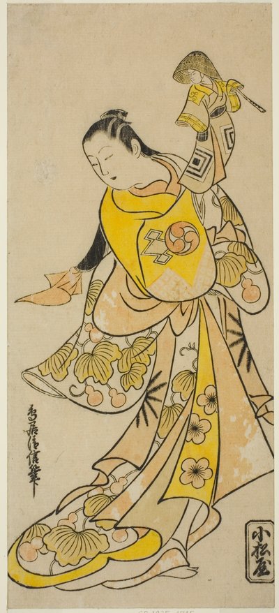 Der Schauspieler Nakamura Takesaburo I als Kewaizaka no Shosho (?) von Torii Kiyonobu I