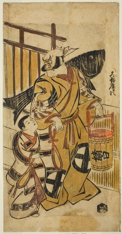 Der Schauspieler Otani Hiroji I als Asahina Saburo von Torii Kiyonobu I