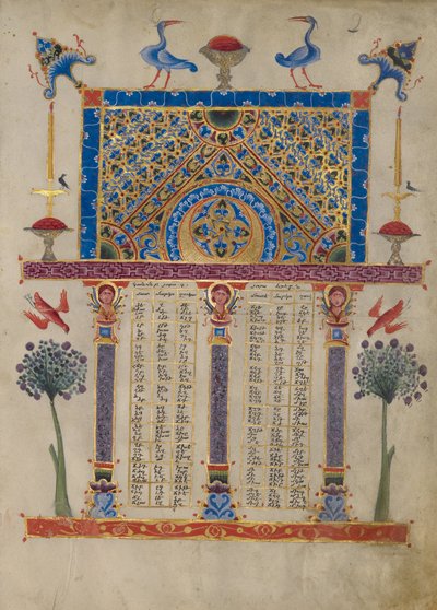 Kanontafel Seite von Toros Roslin