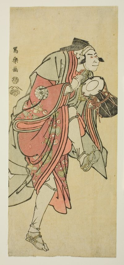 Nakamura Nakazo II in der Rolle von Aramaki Mimishiro Kanetora, verkleidet als Saiwaka von Toshusai Sharaku
