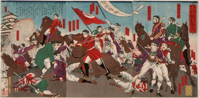 Der Tod von Murata Sansuke von Tsukioka Yoshitoshi