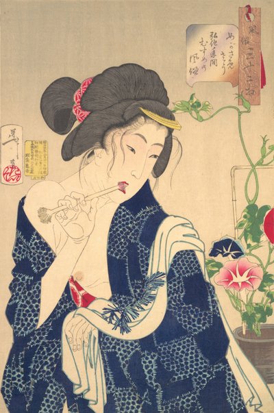 Aufwachen: Ein Mädchen der Koka-Ära 1844-1848, 1888 von Tsukioka Yoshitoshi