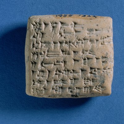 Tafel mit einem Brief von Tirirsama an König Niqmepa, aus Atshana, 14. Jahrhundert v. Chr. von Turkish School