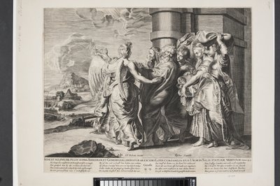 Die Flucht von Lot und seiner Familie aus Sodom von Ubekendt