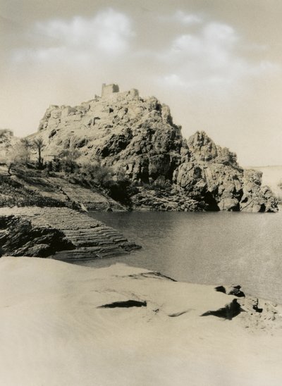 Befestigtes Dorf in Diffinarti, Sudan, Fotografie von Ugo Monneret de Villard von Ugo Monneret de Villard