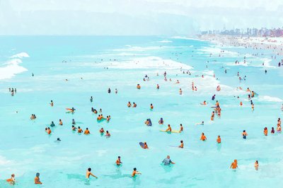 Türkiser Strandtag von Uma Gokhale