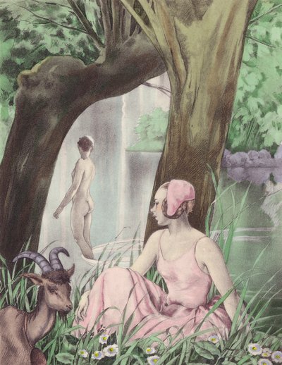 Brunelleschi-Illustration für Contes et Nouvelles de La Fontaine von Umberto (after) Brunelleschi