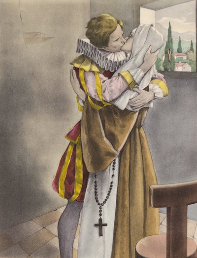 Brunelleschi-Illustration für Contes et Nouvelles de La Fontaine von Umberto (after) Brunelleschi