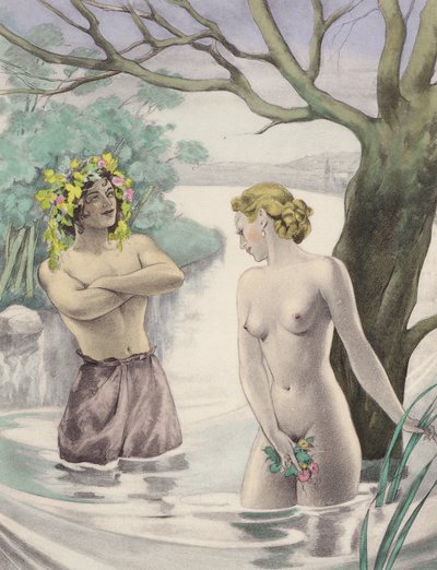 Brunelleschi-Illustration für Contes et Nouvelles de La Fontaine von Umberto (after) Brunelleschi