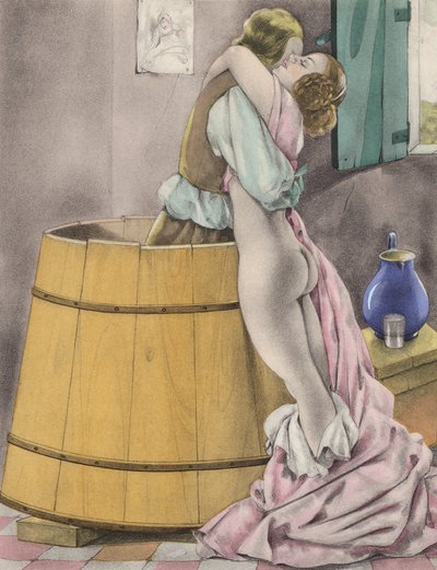 Brunelleschi-Illustration für Contes et Nouvelles de La Fontaine von Umberto (after) Brunelleschi