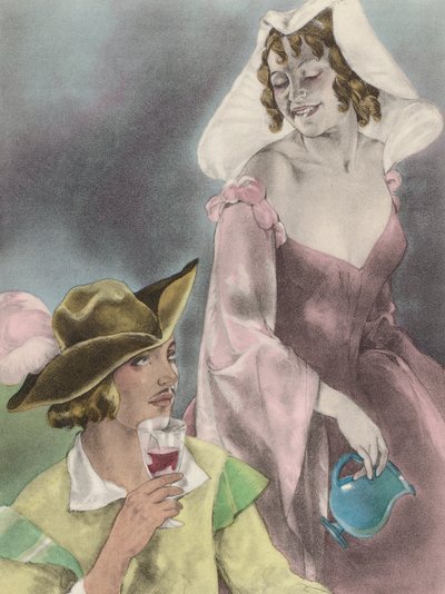 Brunelleschi-Illustration für Contes et Nouvelles de La Fontaine von Umberto (after) Brunelleschi