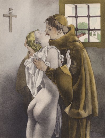 Brunelleschi-Illustration für Contes et Nouvelles de La Fontaine von Umberto (after) Brunelleschi