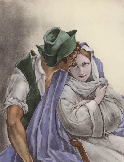 Brunelleschi-Illustration für Contes et Nouvelles de La Fontaine von Umberto (after) Brunelleschi