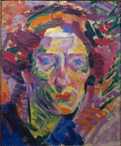 Futurismus: „Porträt einer Frau“ oder „Porträt der Gräfin Casanova“ von Umberto Boccioni