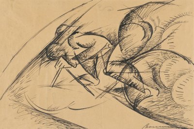 Studie zur dynamischen Kraft eines Radfahrers I von Umberto Boccioni