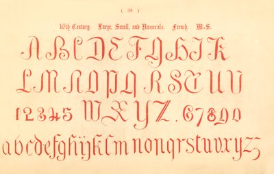16. Jahrhundert. Groß, Klein und Ziffern. Französisch. MS., 1862 von Unbekannt