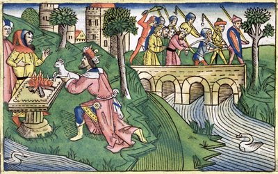 2 Könige 16:9-16: das Volk von Damaskus wird gefangen genommen von Unbekannt