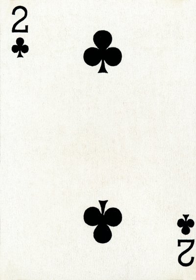 2 der Kreuzkarten aus einem Kartenspiel von Goodall & Son Ltd., ca. 1940 von Unbekannt