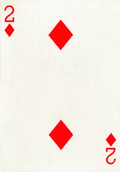 2 der Karo aus einem Kartenspiel von Goodall & Son Ltd., um 1940 von Unbekannt