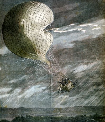 Ein Ballon von Blitz getroffen in der Nähe von Chicago, Illinois, USA von Unbekannt