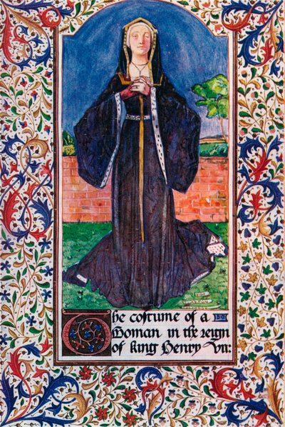 Ein Kostüm in der Regierungszeit von König Heinrich VII, 1907 von Unbekannt