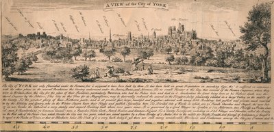 Ein Blick auf die Stadt York, ca. 1770er Jahre von Unbekannt