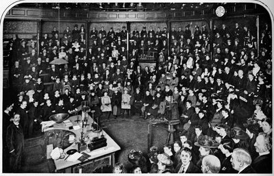 Ein Vortrag an der Royal Institution, London, ca. 1903 von Unbekannt