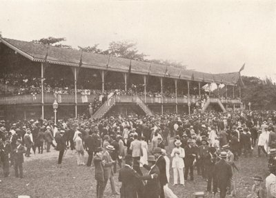 Ein Teil des Derby Club Rennbahn Geheges, 1914 von Unbekannt