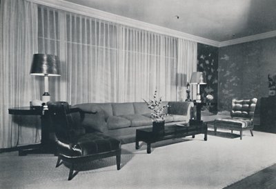 Ein von Lord & Taylor aus New York eingerichtetes Zimmer, 1942 von Unbekannt