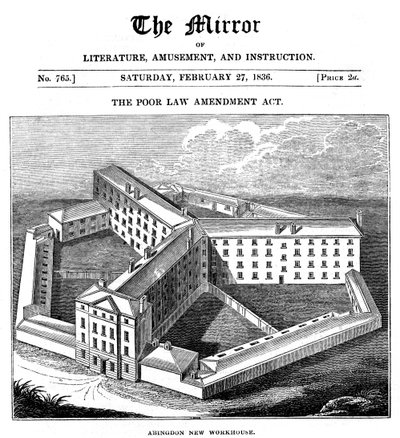 Armenhaus von Abingdon, Oxfordshire, gebaut für die Abingdon Union, 1836 von Unbekannt