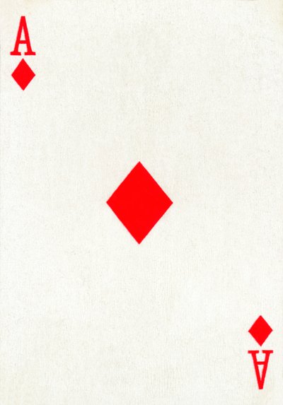 Karo-Ass aus einem Kartenspiel von Goodall & Son Ltd., ca. 1940 von Unbekannt