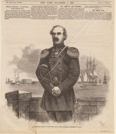 Admiral Stepan Stepanovich Lesovsky 1816-1866 in New York, 1863 von Unbekannt