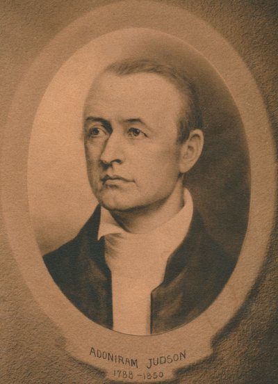 Adoniram Judson, Jr., amerikanischer Kongregationalist und später baptistischer Missionar von Unbekannt