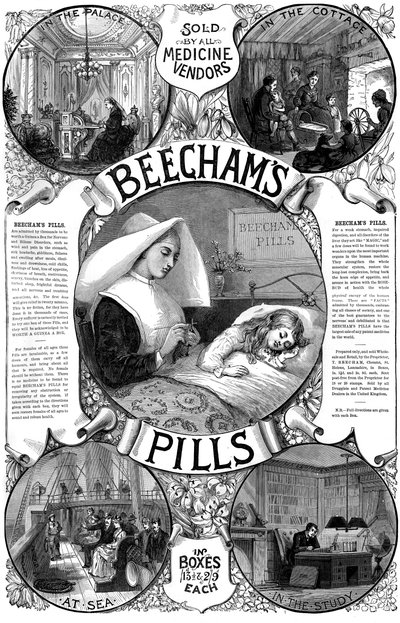 Werbung für Beechams Pills, 1887 von Unbekannt
