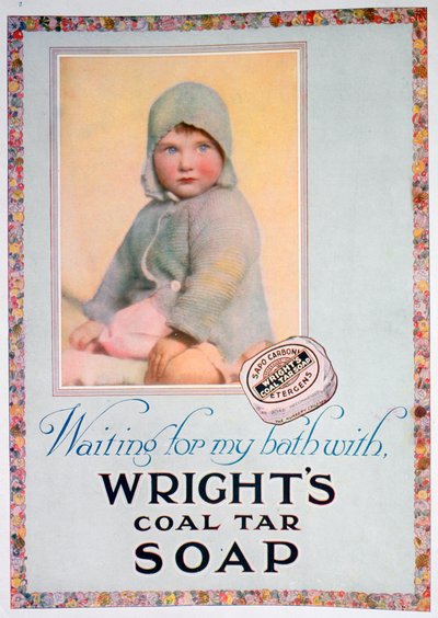 Werbung für Wrights Kohleteerseife, 1924 von Unbekannt