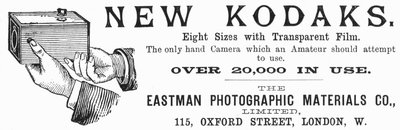 Werbung für Kodak-Kameras, 1890 von Unbekannt