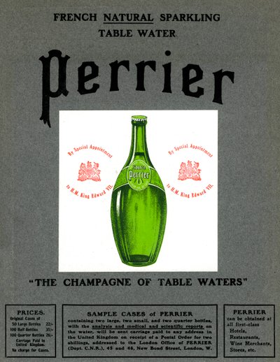Werbung für Perrier Wasser, 1905 von Unbekannt