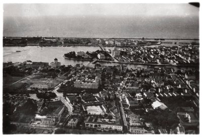 Luftaufnahme von Recife, Brasilien, aus einem Zeppelin, 1930-1933 von Unbekannt