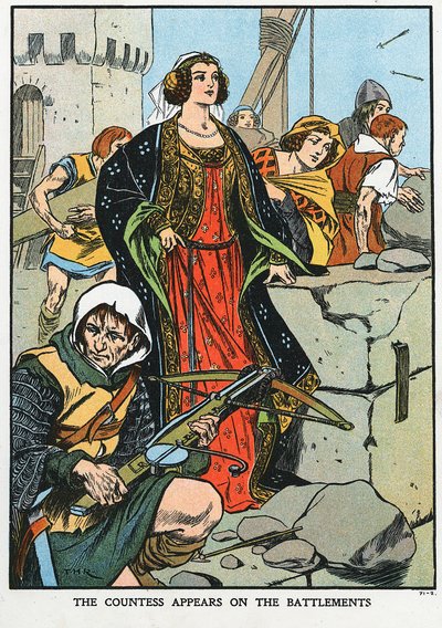 Agnes, Gräfin von Dunbar 1312-1369, bekannt als Schwarze Agnes, 1338, frühes 20. Jahrhundert von Unbekannt