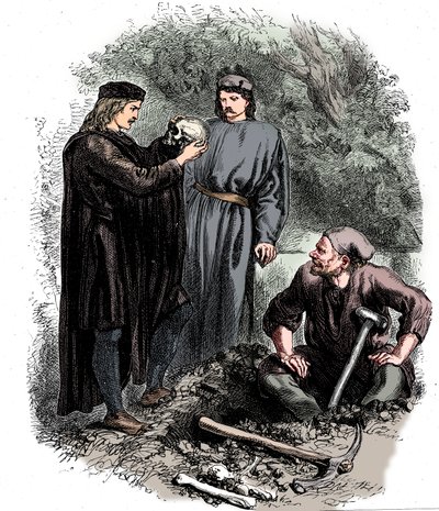 Ach, armer Yorick! Ich kannte ihn, Horatio, ca. 1850 von Unbekannt