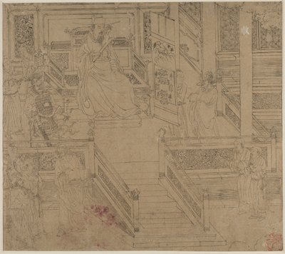 Album mit daoistischen und buddhistischen Themen: Könige der Hölle: Blatt 29, 1200er Jahre von Unbekannt