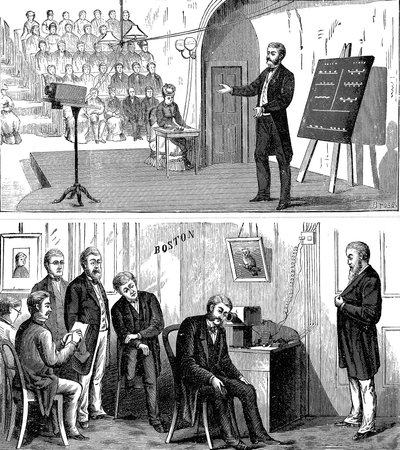 Alexander Graham Bell 1847-1922, schottisch-amerikanischer Erfinder, 1877 1890 von Unbekannt