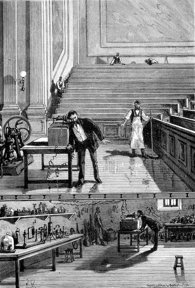 Alexander Graham Bell 1847-1922, schottisch-amerikanischer Erfinder, 1883 von Unbekannt