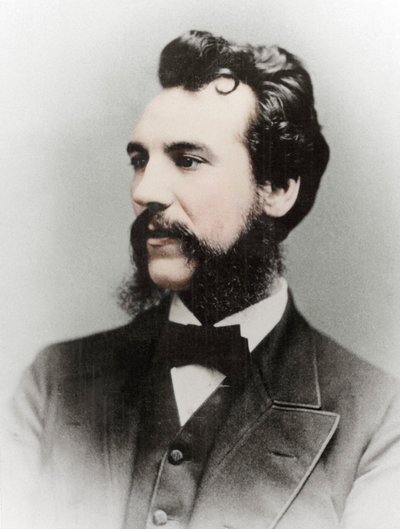 Alexander Graham Bell, schottisch-amerikanischer Erfinder, 19. Jahrhundert von Unbekannt