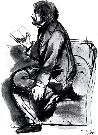 Alfred Tennyson, 1. Baron Tennyson, englischer Dichter von Unbekannt
