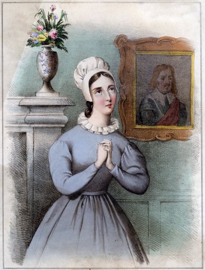 Alice Bridgenorth, eine Figur in Walter Scotts Roman Peveril of the Peak, 19. Jahrhundert von Unbekannt