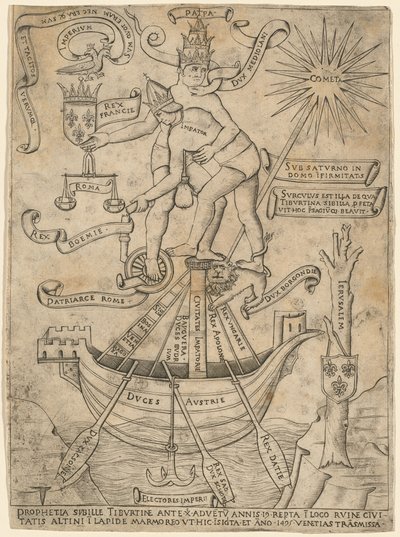Allegorie des Kaisers und des Papstes von Unbekannt