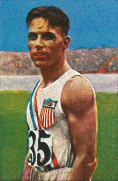 Amerikanischer Diskuswerfer Bud Houser, 1928 von Unbekannt
