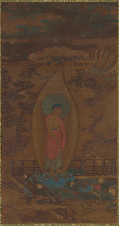 Amitabha begrüßt eine Seele im Paradies, Ming-Dynastie, 16.-17. Jahrhundert von Unbekannt